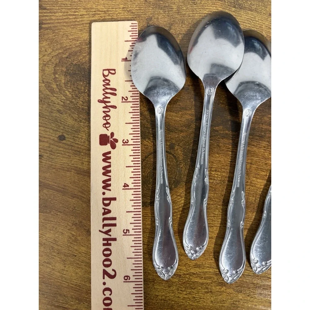simeon l george h rogers oneida Silverware Lot Of 5 Spoons 4 Forks